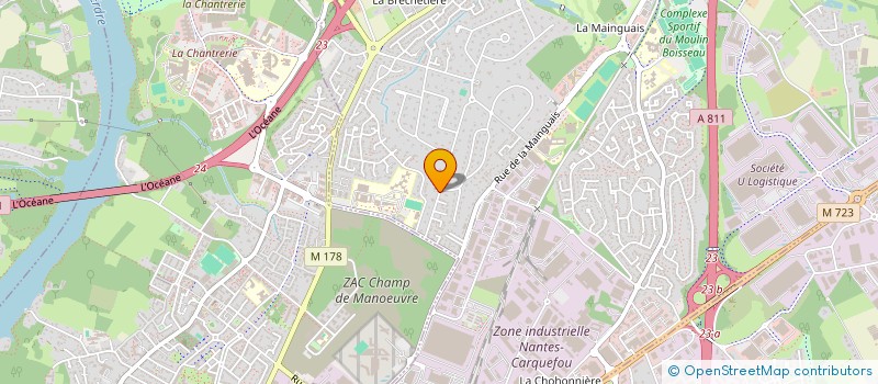 localisation de l'entreprise SCI PRIM INVEST  CARQUEFOU