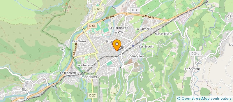 localisation de l'entreprise SCI PRIMA  PRADES