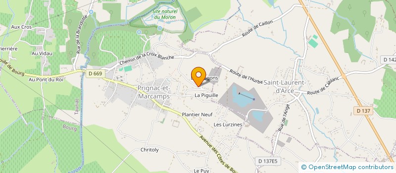 localisation de l'entreprise SCI PRIMA  PRIGNAC-ET-MARCAMPS