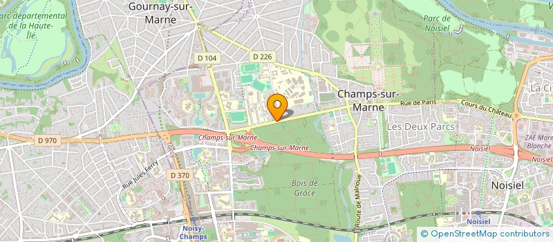 localisation de l'entreprise SCI PRIMA PROMETHEE  CHAMPS-SUR-MARNE