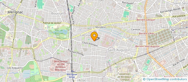 localisation de l'entreprise SCI PRIMEROSE 15  MERIGNAC