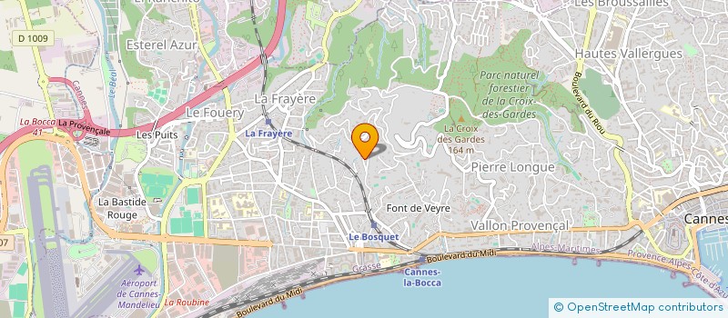 localisation de l'entreprise SCI PRIMEVERA à CANNES