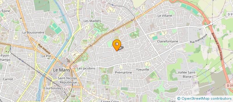 localisation de l'entreprise SCI PRIMEVERE  LE MANS