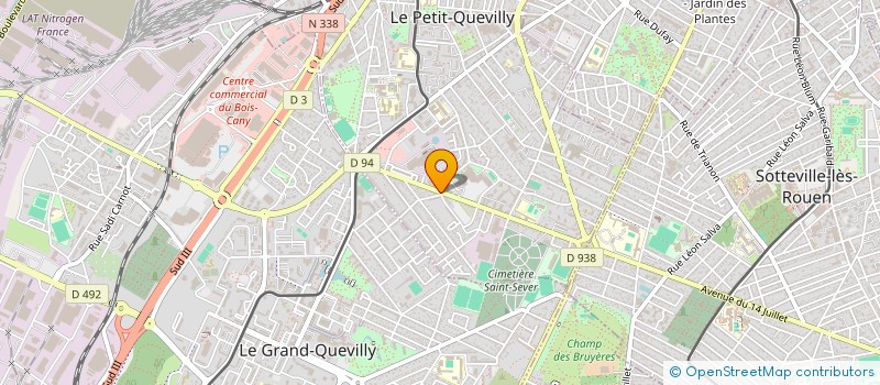 localisation de l'entreprise SCI PRIMEVERE à LE PETIT-QUEVILLY