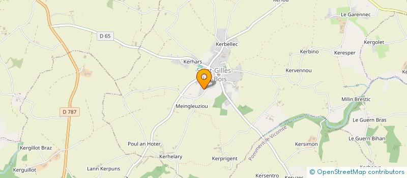 localisation de l'entreprise SCI PRIMEVERE  LANVOLLON