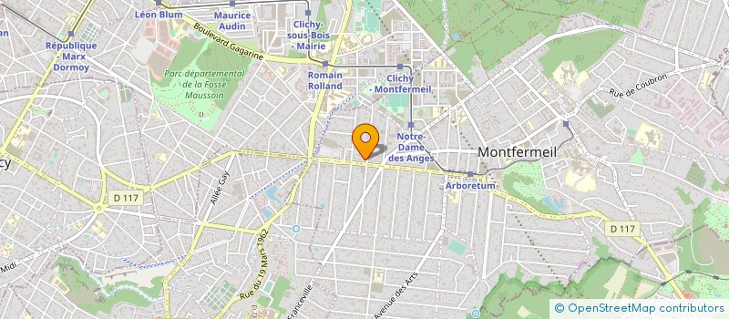 localisation de l'entreprise SCI PRIMEVERE  MONTFERMEIL