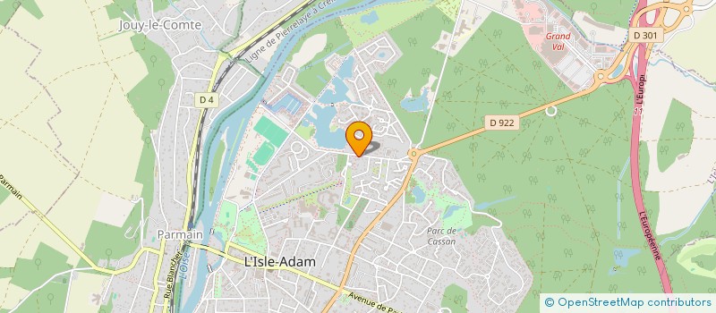 localisation de l'entreprise SCI PRIMEVERE  L'ISLE-ADAM