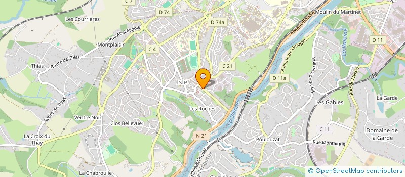 localisation de l'entreprise SCI PRIMEVERE à ISLE