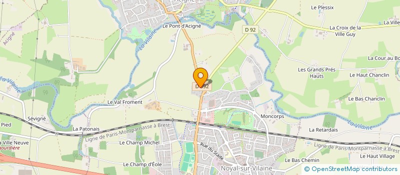 localisation de l'entreprise SCI PRIMEVERE FDS  NOYAL-SUR-VILAINE
