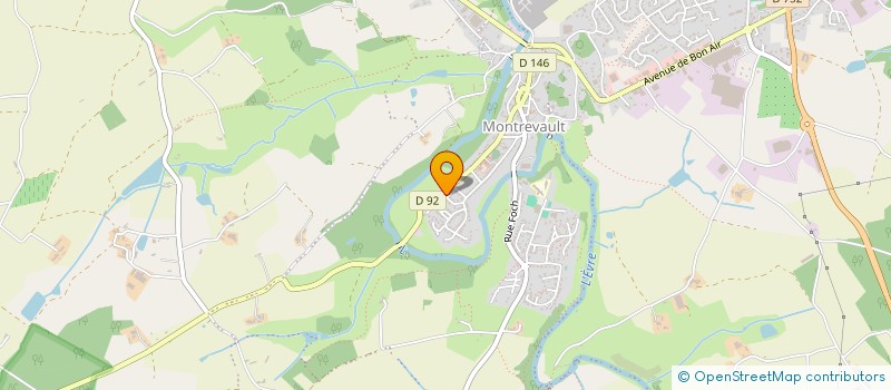 localisation de l'entreprise SCI PRIMEVERES à MONTREVAULT-SUR-EVRE