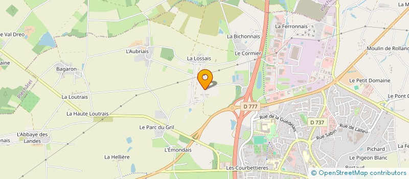 localisation de l'entreprise SCI PRIMEVERES  BAIN-DE-BRETAGNE