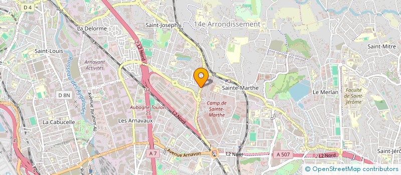 localisation de l'entreprise SCI PRIMMO à MARSEILLE