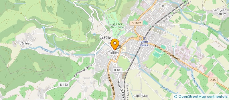 localisation de l'entreprise SCI PRIMO  TULLINS