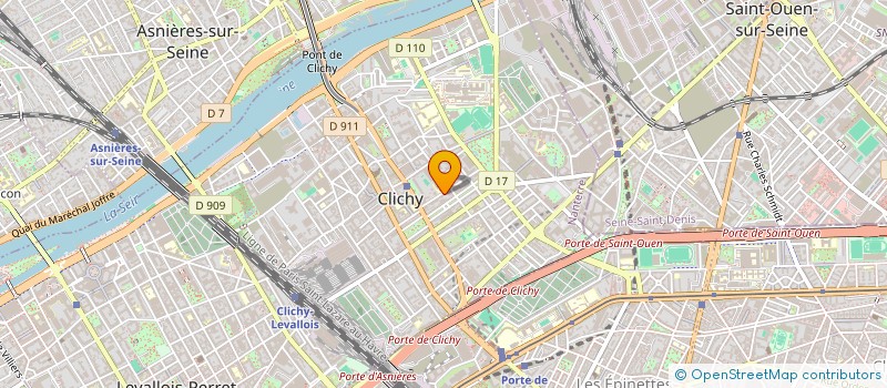 localisation de l'entreprise SCI PRIMO à CLICHY