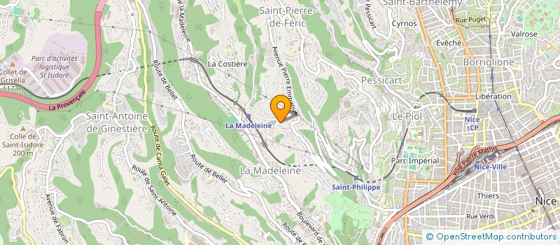 localisation de l'entreprise SCI PRIMO II à NICE