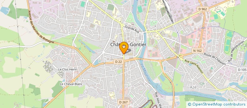 localisation de l'entreprise SCI PRIMOS 2  CHATEAU-GONTIER-SUR-MAYENNE