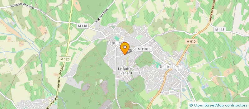 localisation de l'entreprise SCI PRINCE à BEAULIEU
