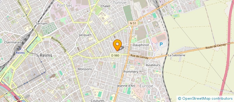 localisation de l'entreprise SCI PRINCE à REIMS