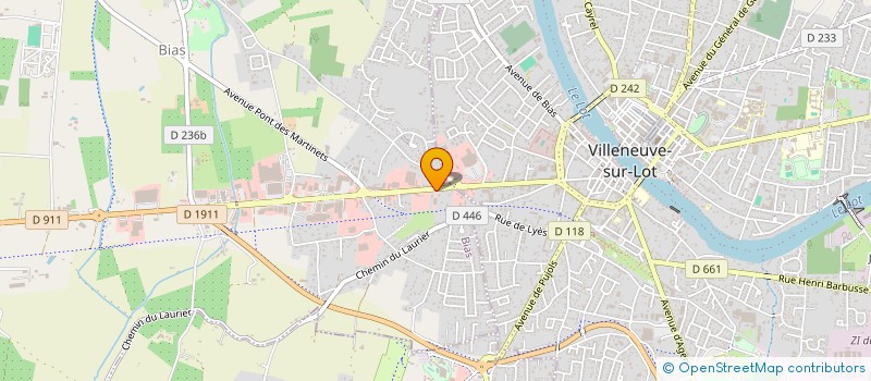 localisation de l'entreprise SCI PRINCE IMMO VILLENEUVE  BIAS