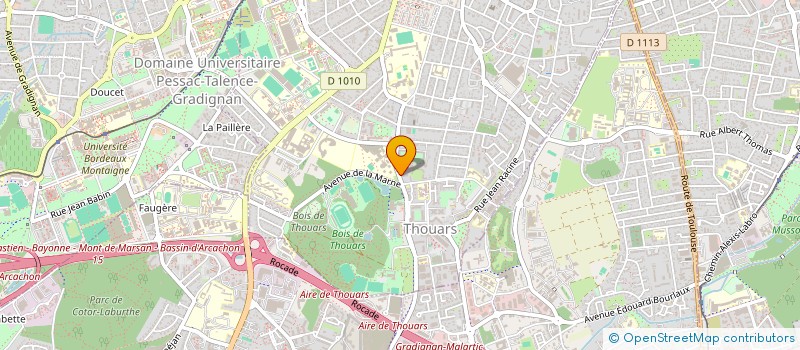 localisation de l'entreprise SCI PRINCE NOIR  TALENCE