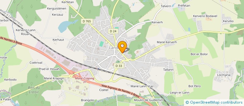 localisation de l'entreprise SCI PRINCESS DU PLEC  LANDEVANT