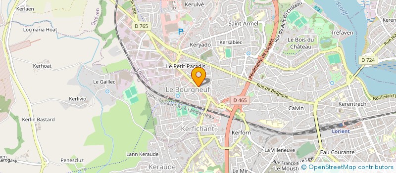 localisation de l'entreprise SCI PRINCESSE CREVETTE  LORIENT