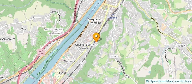 localisation de l'entreprise SCI PRINTANE  VIENNE