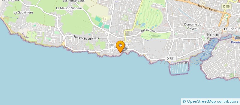 localisation de l'entreprise SCI PRINTANIA  PORNIC