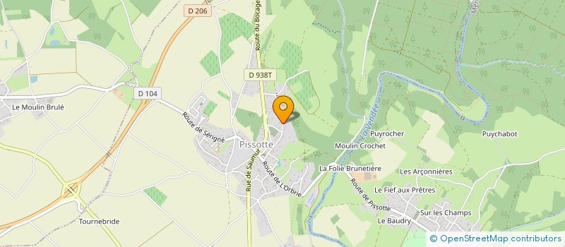 localisation de l'entreprise SCI PRINTEMPS 86  PISSOTTE