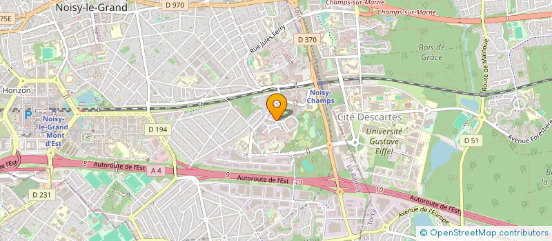 localisation de l'entreprise SCI PRINTEMPS  NOISY-LE-GRAND
