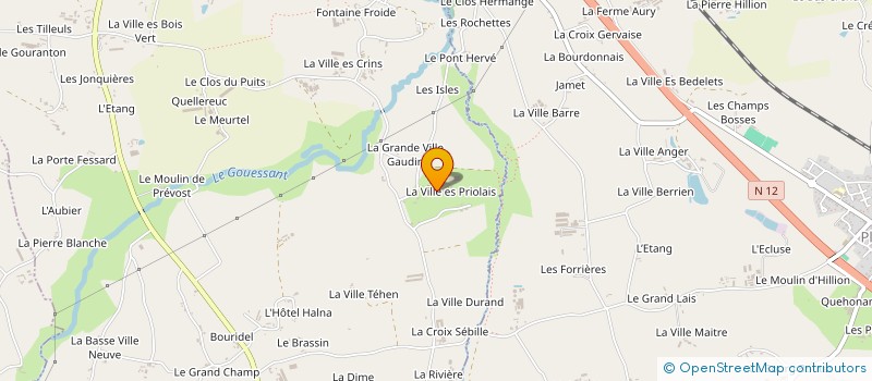 localisation de l'entreprise SCI PRIOLAIS  LAMBALLE-ARMOR