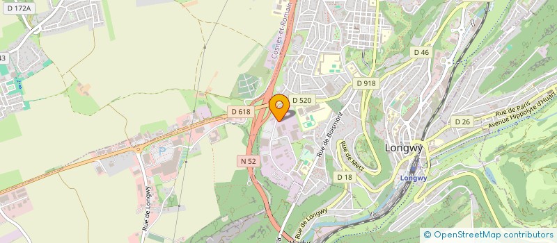 localisation de l'entreprise SCI PRIORI à LONGWY