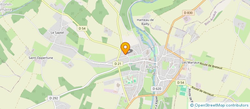 localisation de l'entreprise SCI PRIOUX  RUGLES