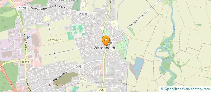 localisation de l'entreprise SCI PRISCYL  PULVERSHEIM