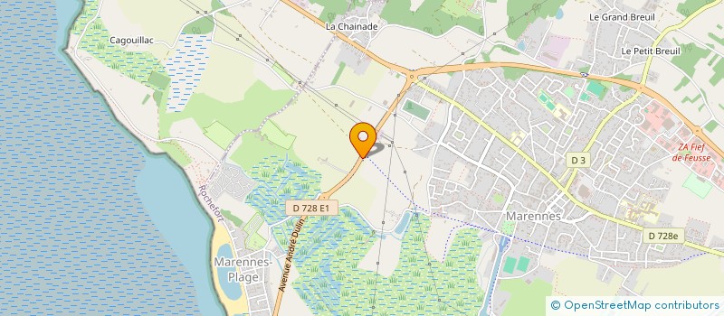 localisation de l'entreprise SCI PRISE DE LA MATTE  MARENNES-HIERS-BROUAGE