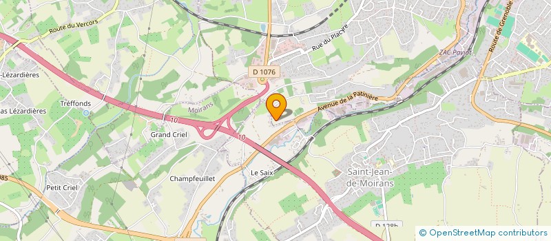 localisation de l'entreprise SCI PRISKA  SAINT-JEAN-DE-MOIRANS