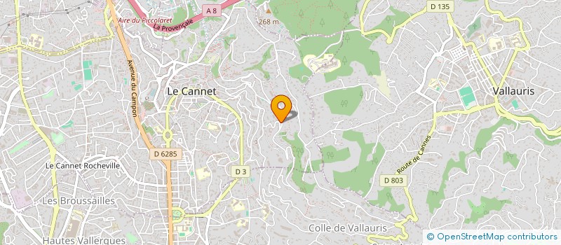 localisation de l'entreprise SCI PRISKA à LE CANNET