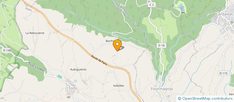 localisation de l'entreprise SCI PRISMAL  FONS