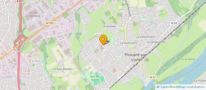 localisation de l'entreprise SCI PRISMATIC  THOUARE-SUR-LOIRE