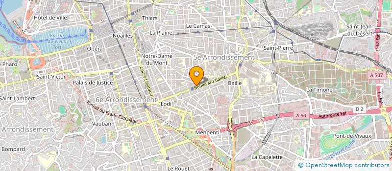 localisation de l'entreprise SCI PRISME à MARSEILLE