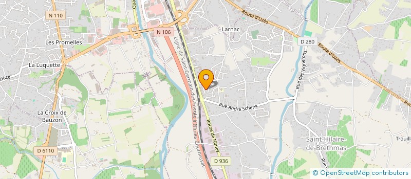 localisation de l'entreprise SCI PRIVAT  SAINT-HILAIRE-DE-BRETHMAS