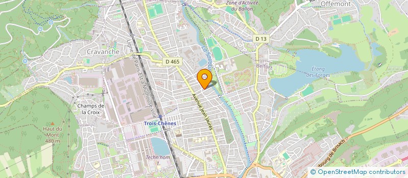 localisation de l'entreprise SCI PRIVAT  BELFORT