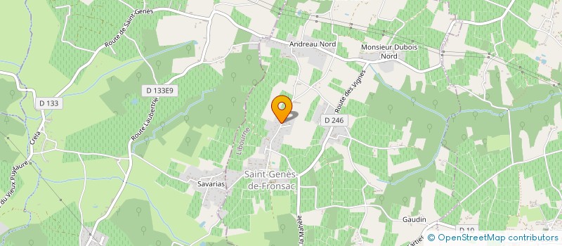 localisation de l'entreprise SCI PRIVAT EPOUX  SAINT-GENES-DE-FRONSAC