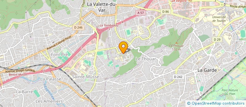 localisation de l'entreprise SCI PRIVE à LA VALETTE-DU-VAR