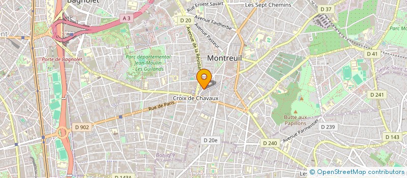 localisation de l'entreprise SCI PRIVILEGE à MONTREUIL