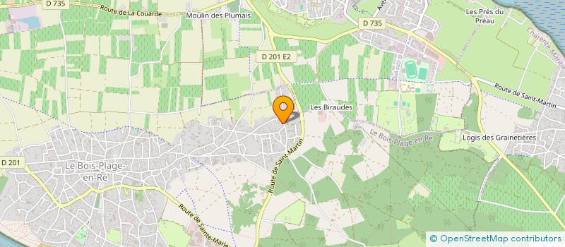 localisation de l'entreprise SCI PRIZET  LE BOIS-PLAGE-EN-RE