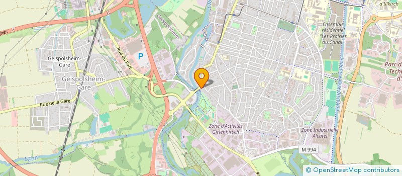 localisation de l'entreprise SCI PRO  ILLKIRCH-GRAFFENSTADEN