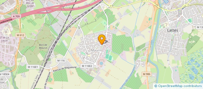 localisation de l'entreprise SCI PRO ALLIANCE à LATTES