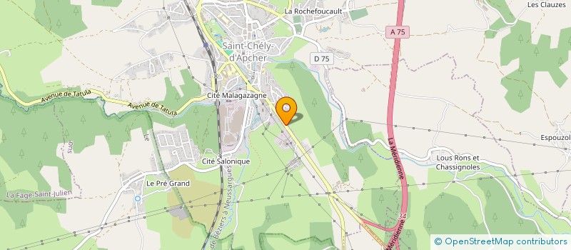 localisation de l'entreprise SCI PRO-BOIS IMMO  SAINT-CHELY-D'APCHER