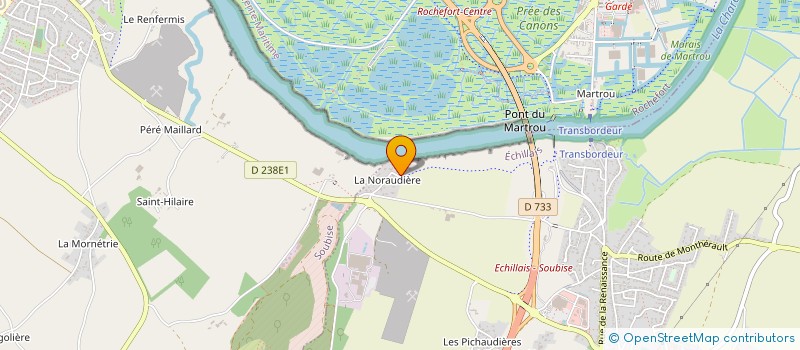 localisation de l'entreprise SCI PRO COM  ECHILLAIS